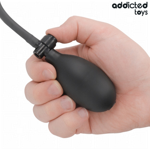 Addicted Toys - Inflatable Double Anal Plug - Black photo