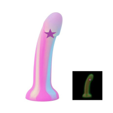 Easytoys - 夜光糖果漩渦紋 假陽具 19cm - 粉紅色 照片