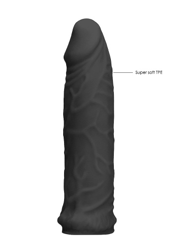 RealRock - Penis Sleeve 6" - Black photo