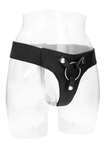 RealRock - Elastic Strap-On Harness - Black photo