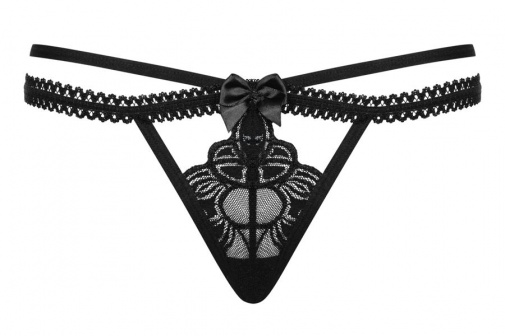 Obsessive - Wonderia Thong - Black - L/XL photo