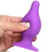 Squeeze-It - 錐形後庭塞 中碼 - 紫色 照片-2