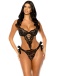 Oh La La Cheri - Charlee Crotchless Teddy - Black - L/XL photo