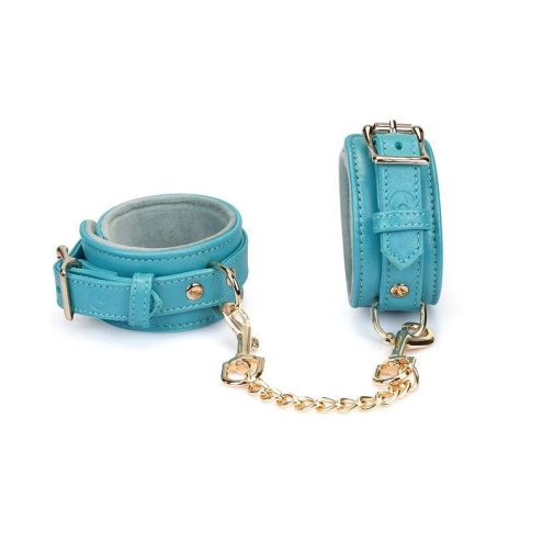 Liebe Seele - Lamb Leather Wrist Cuffs - Blue 照片