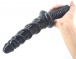 FAAK - Spiral Anal Dildo w Handle - Black photo-3