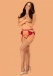 Obsessive - Rubinesa 吊襪帶連丁字褲 - 紅色 - L/XL 照片-3