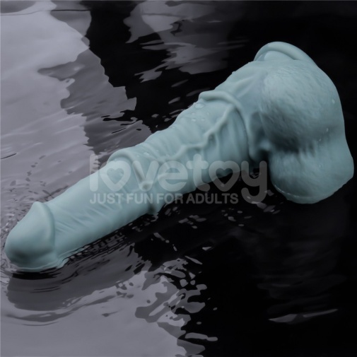 Lovetoy - 11" Thrusting Vibro Dildo - Blue photo