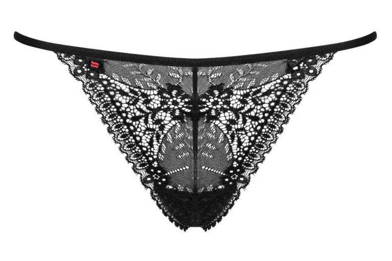 Obsessive - Intensa Thong - Black - L/XL photo