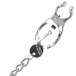 Darkness - Nifty Nipple Clamps w Chain - Silver photo-2