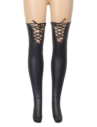 Ohyeah - Cross Straps Stockings - Black - L 照片