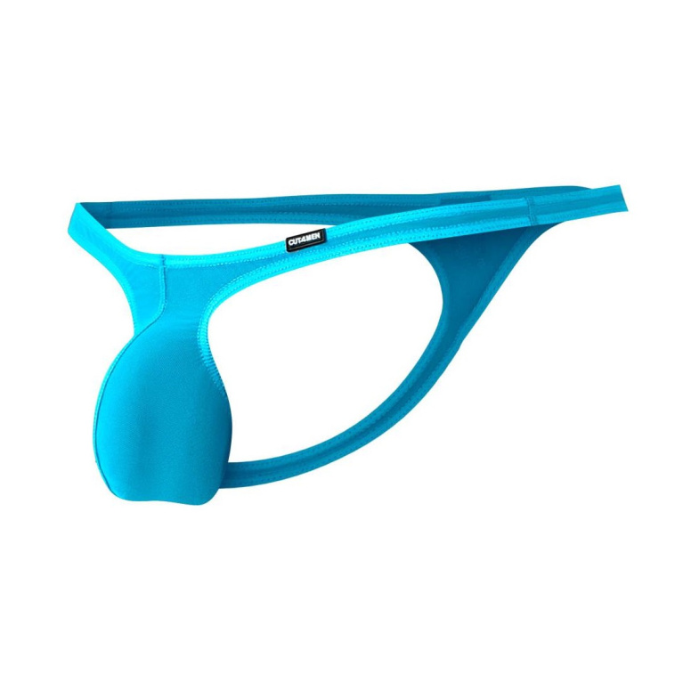 Cut4men - 夜光网状男仕迷你丁字内裤 - 青绿色 - 细码 照片