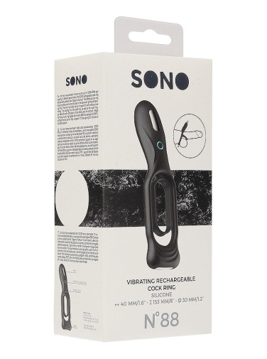 Sono - #88 Vibro Cock Ring - Black photo