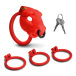 Master Series - Bull Chastity Cage - Red photo