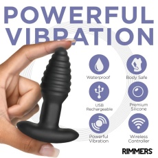 Rimmers - Model-E Vibro Rimming Plug - Black photo