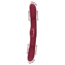 Loveline - Double Sided Thrusting Vibrator - Red photo