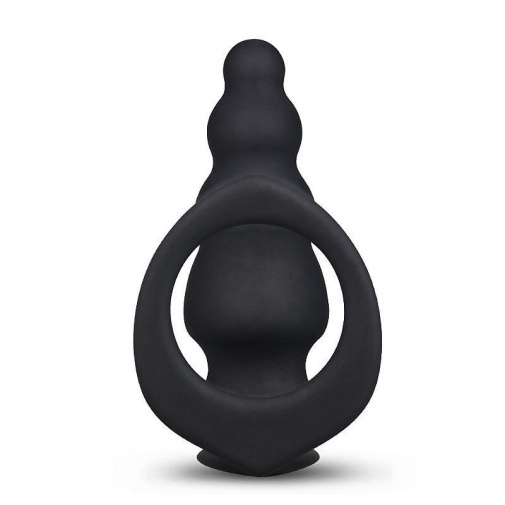 Lovetoy - Combo Master Cockring Plug - Black photo