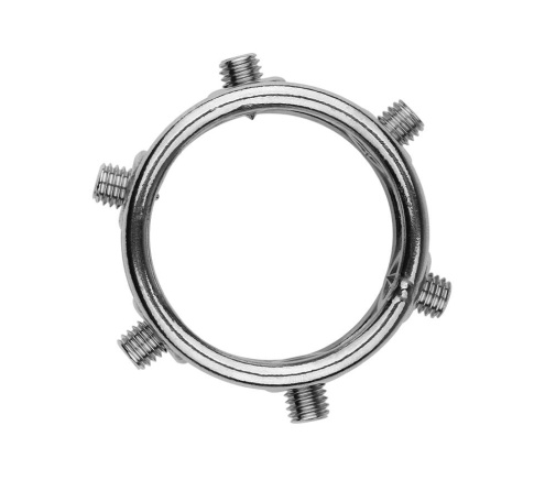 MT - Clinch Bolt 陰莖環 L - 銀色 照片