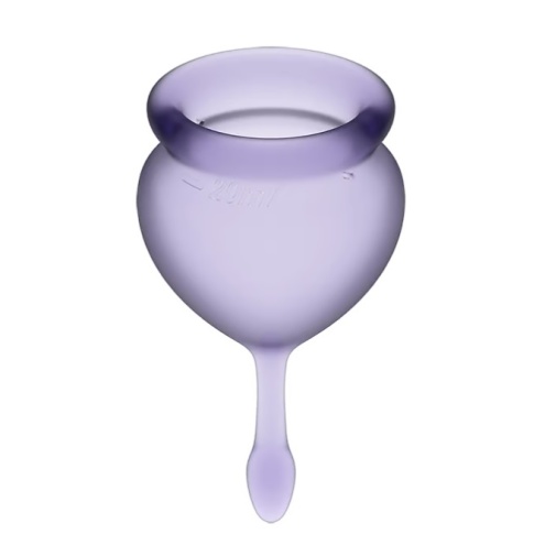 Satisfyer - 舒服感覺月經杯 - 淡紫色 照片