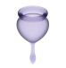 Satisfyer - 舒服感覺月經杯 - 淡紫色 照片-4