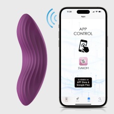 SVAKOM - Edeny APP Clitoral Panty Vibrator - Violet photo