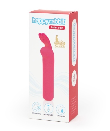 Happy Rabbit - Ears Vibro Bullet - Pink photo