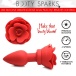 Booty Sparks - 28X 玫瑰花形後庭震動器 細碼 - 紅色 照片-6
