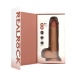 RealRock - 8" 抽插震動仿真假陽具 連陰囊 - 焦糖色 照片-6