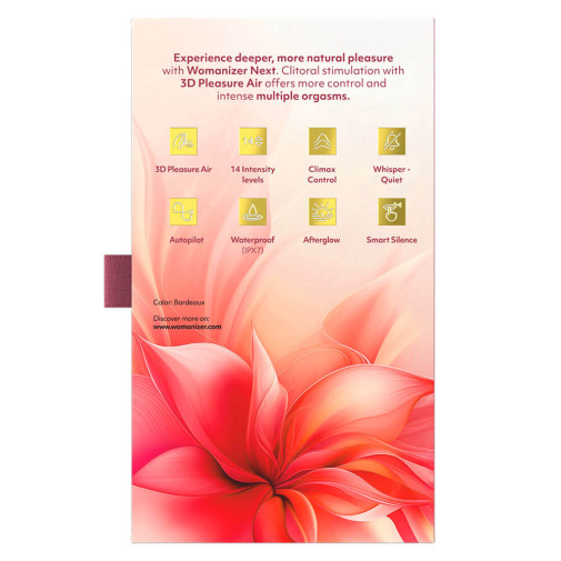 Womanizer - Next 3D Pleasure Air Stimulator - Bordeaux photo