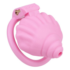 FAAK - Shell Resin Chastity Cage - Pink photo