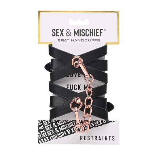 Sex&Mischief - Brat Handcuffs - Black photo
