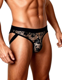 Ohyeah - Lace Jockstrap - Black - L photo