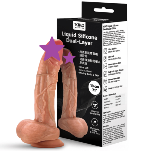 KIKO - Realistic Dildo 7" - Flesh photo