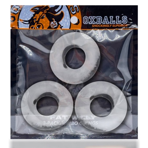 Oxballs - Fat Willy Cockring 3's Pack - Clear photo