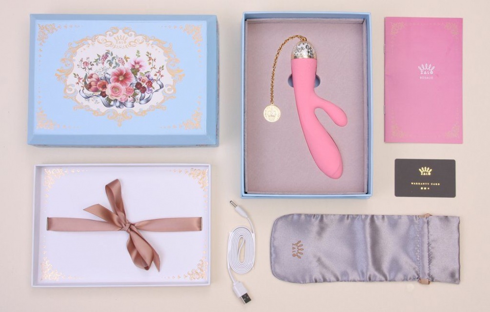 Named after noble lady, Rosalie presents the leisure and lux... Zalo - Rosalie APP Rabbit Vibrator - Rouge Pink photo-11
