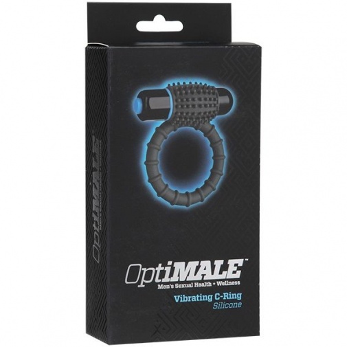 Doc Johnson - OptiMale Vibrating C-Ring - Grey photo