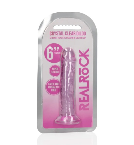 RealRock - 6" Straight Realistic Dildo - Pink photo