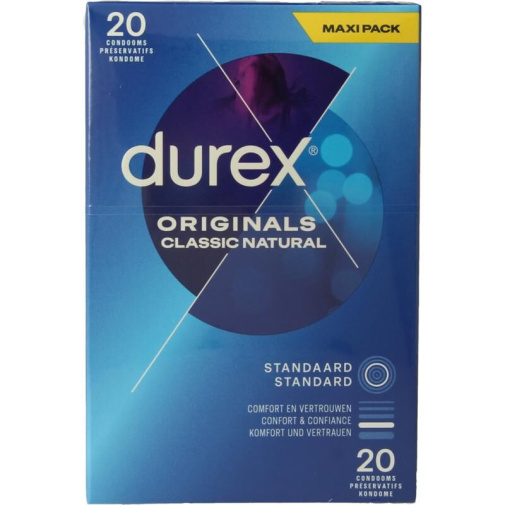 Durex - Classic Natural Condoms 20's Pack photo