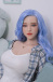 Ava European Realistic Sex Doll, Blue Hair, Ultra Soft Silicone 160 cm (5’2 ft) photo