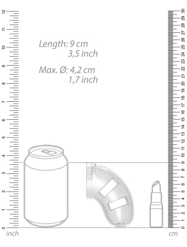 ManCage - Chastity Cage w Plug  #10 - Clear photo