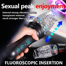 Secwell - Thrusting Vibro Masturbator - Black 照片