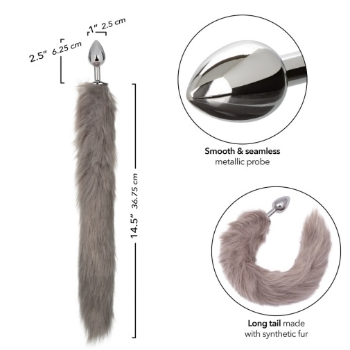 CEN - Running Wild Fox Tail Plug - Crey photo