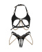 Obsessive - Anyya Crotchless 2 pcs Set - Black - S/M/L photo-8