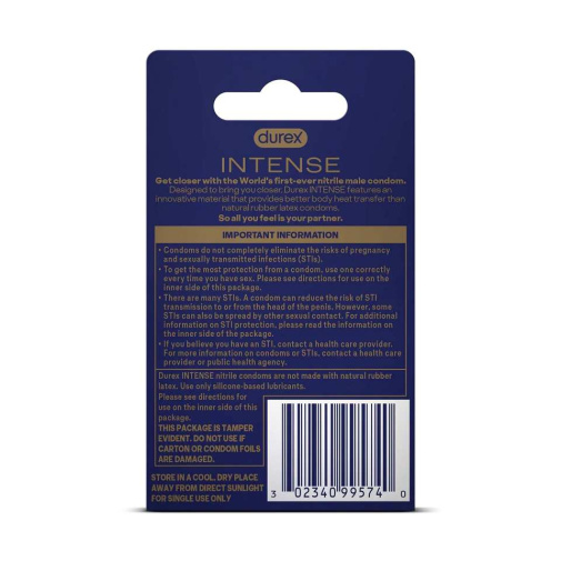 Durex - Intense Nitrile Condoms 3's Pack 照片