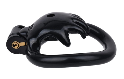 FAAK - Hand Shaped Resin Chastity Cage - Black 照片