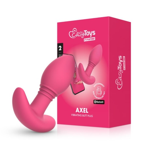 Easytoys - Axel APP EasyConnect Vibro Plug - Pink photo