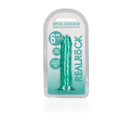 RealRock - 6" Straight Realistic Dildo - Green 照片