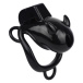 FAAK - Resin Pig Chastity Cage w Catheter - Black photo-2