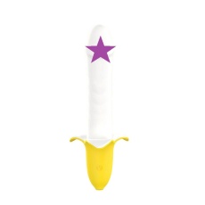 YY Horse - Thrusting Banana Vibrator - Yellow photo