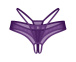 Obsessive - Vibres Crotchless Thong - Purple - S/M photo-4