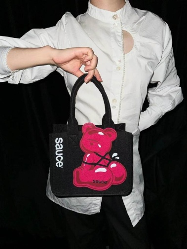 (G) Sauce - Saucy Bear Bag - Black photo